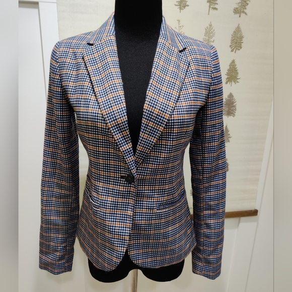 Merona Plaid Blazer 2 - Picture 2 of 11